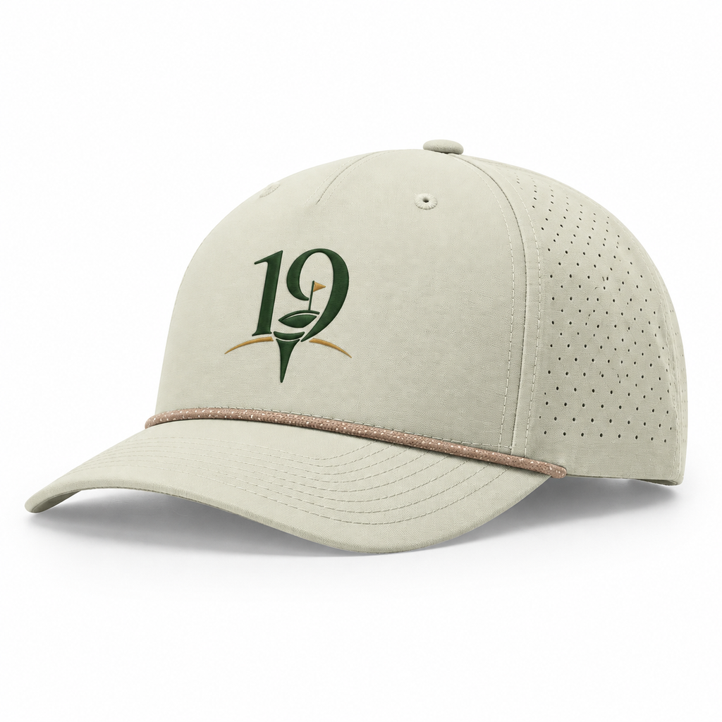 The 19th Fellowship Fairway Cap in Oat Milk/ Elmwood White