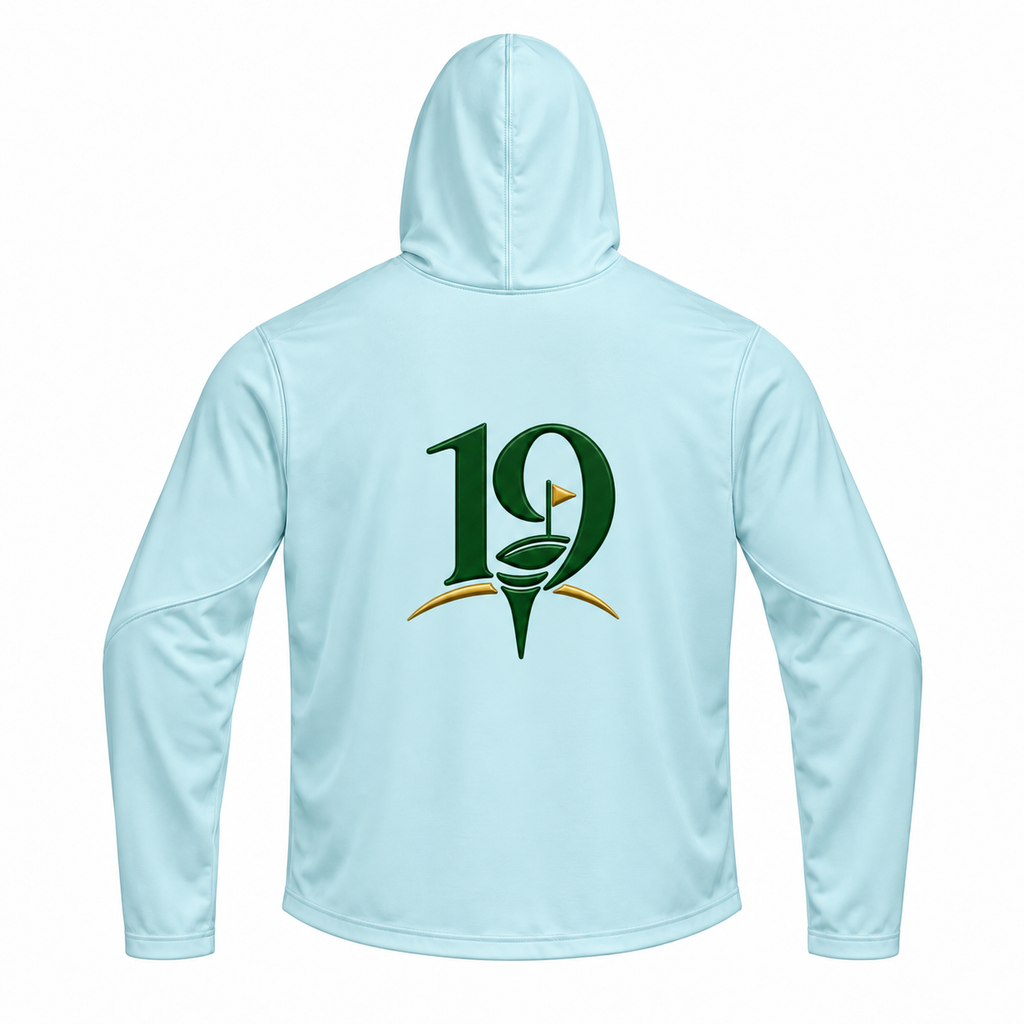 Arctic Blue Fairway Performance Hoodie — back