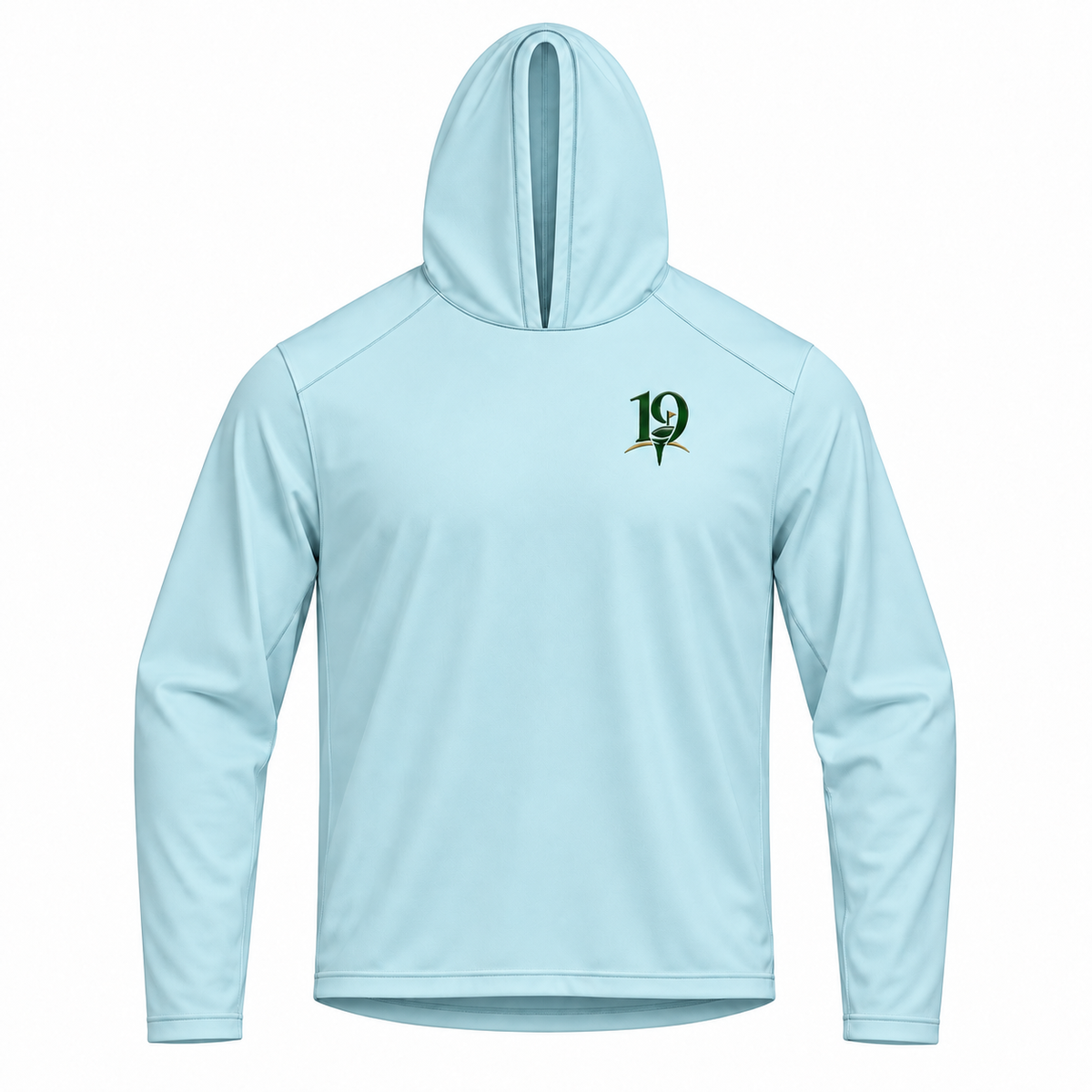 Arctic Blue Fairway Performance Hoodie — front