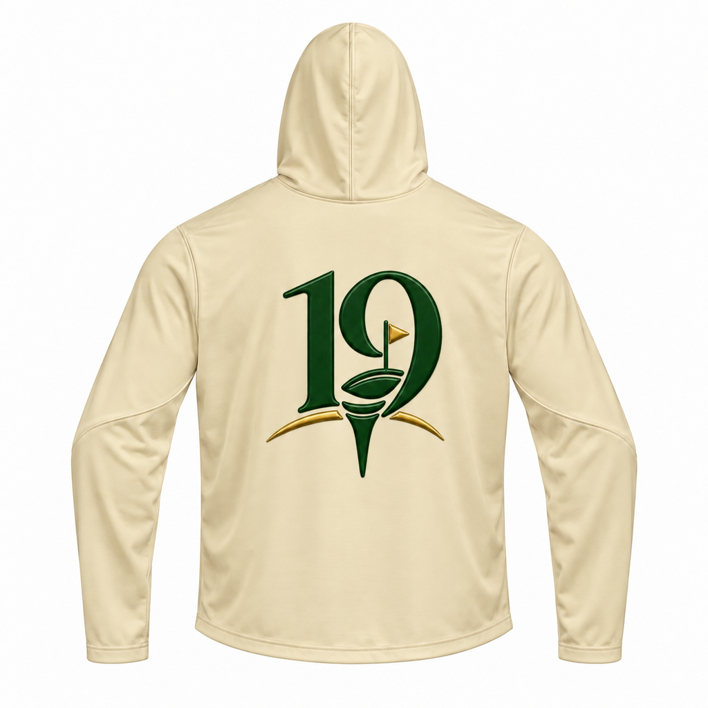 Pale Yellow Fairway Performance Hoodie — back