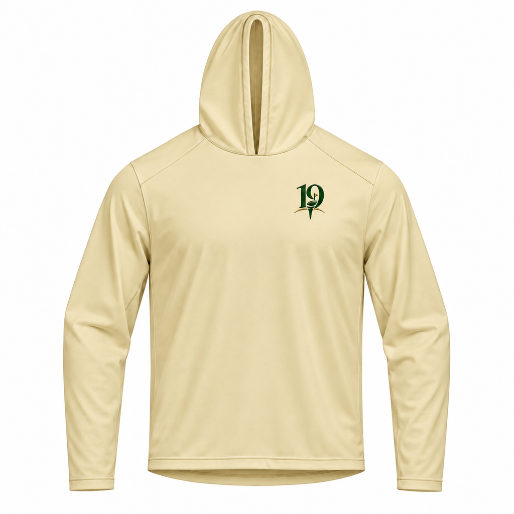 Pale Yellow Fairway Performance Hoodie — front