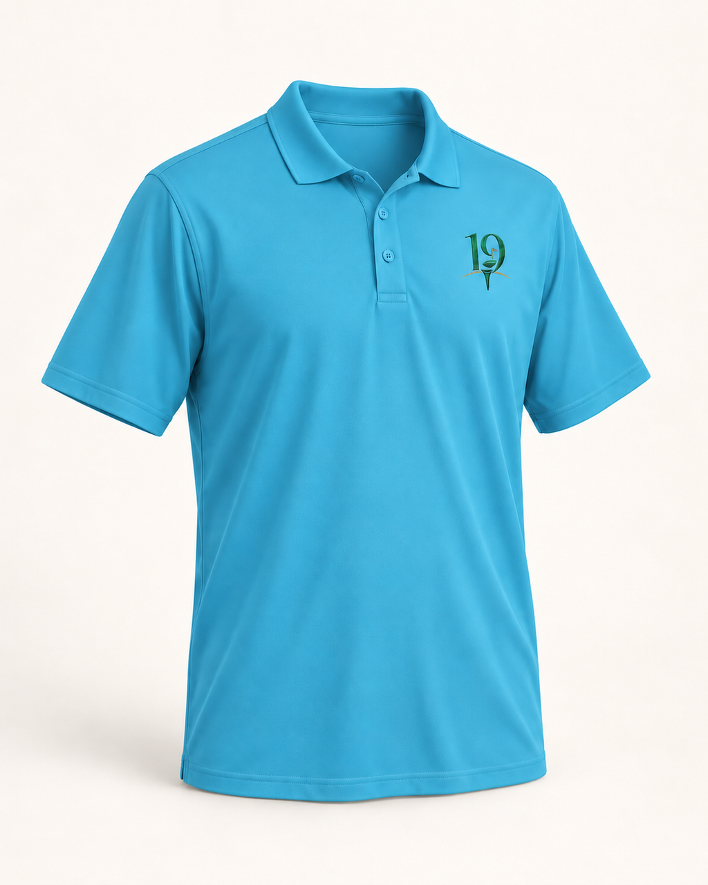 The 19th Fairway Performance Polo in Atomic Blue