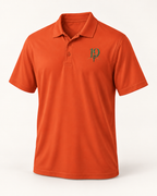 The 19th Fairway Performance Polo in Deep Orange