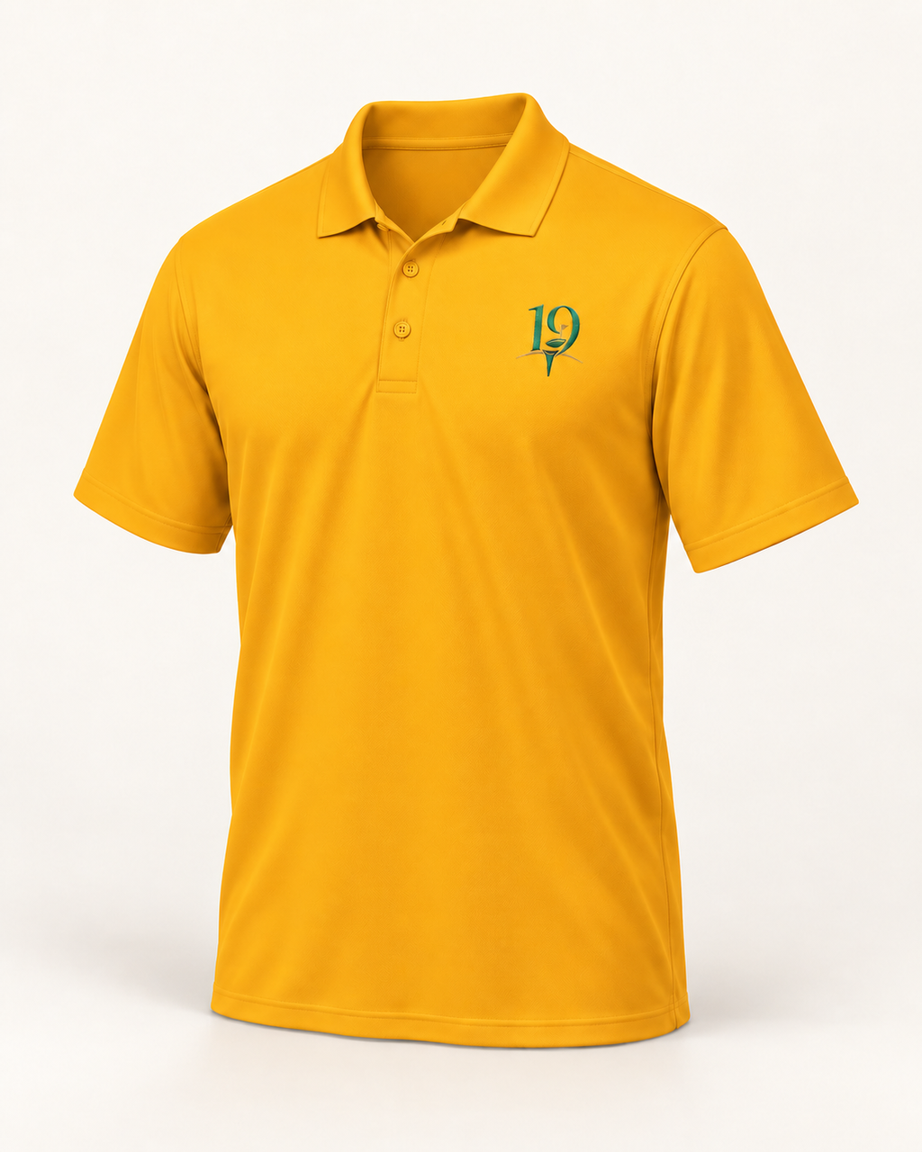 The 19th Fairway Performance Polo in Gold