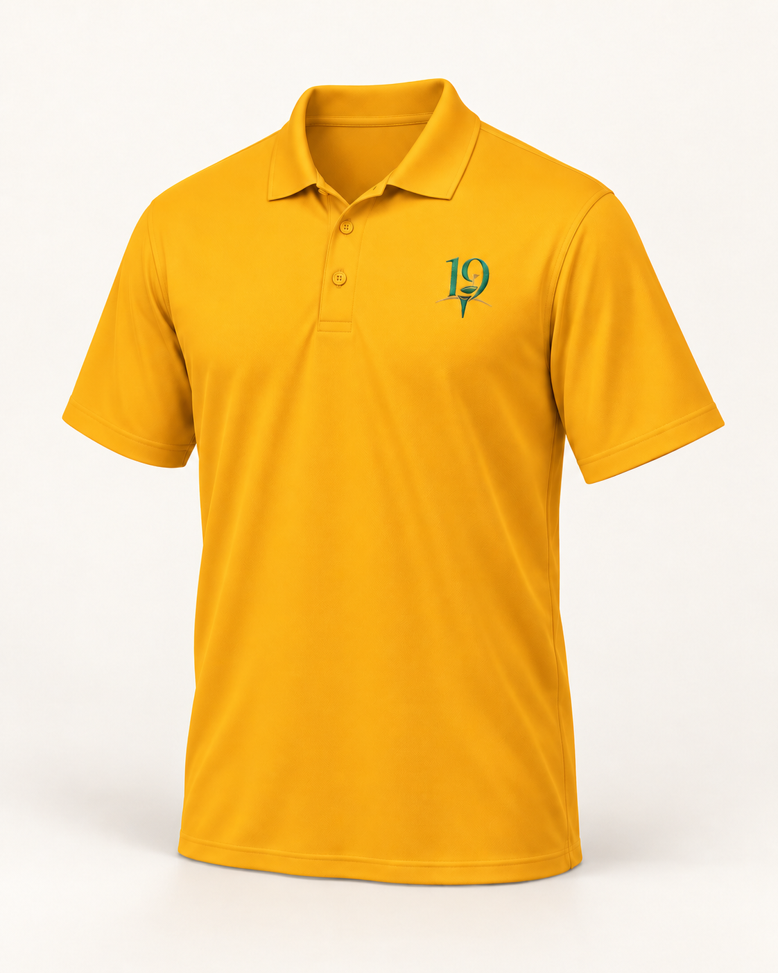 The 19th Fairway Performance Polo in Gold