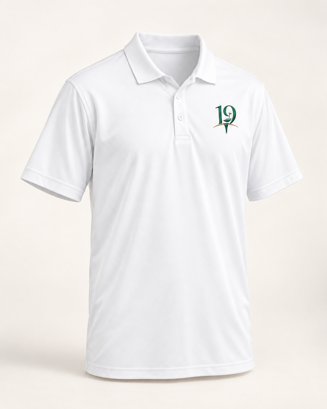 The 19th Fairway Performance Polo in White