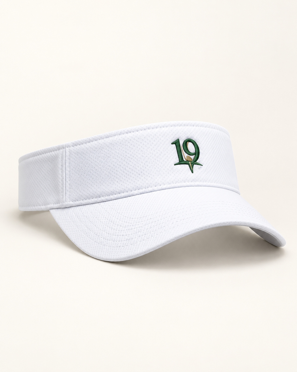 The 19th Fairway Performance Visor - White Black
