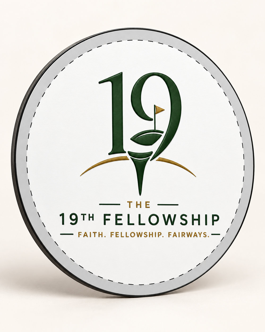The 19th Fellowship Crest Magnet - Round 6 inch