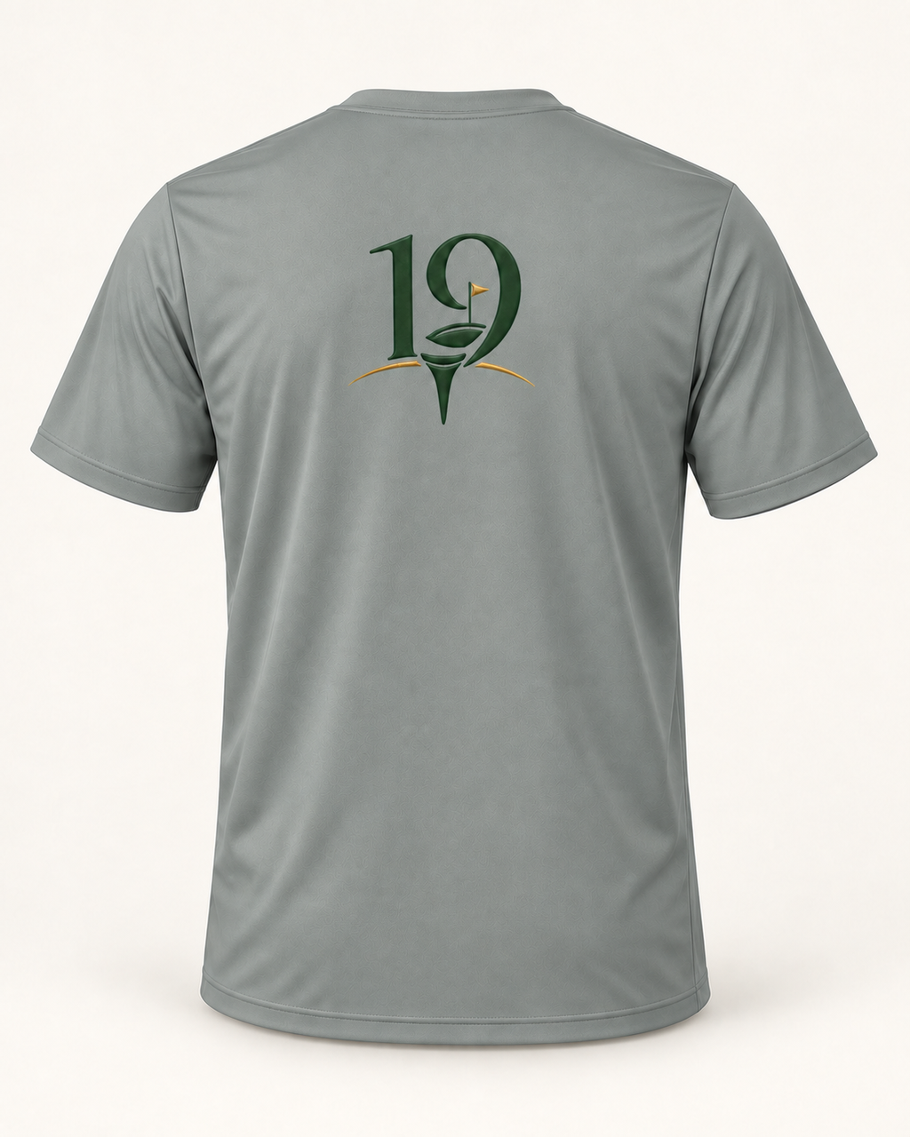 The 19th Founders Tee in Grey Concrete - back view with 19 logo