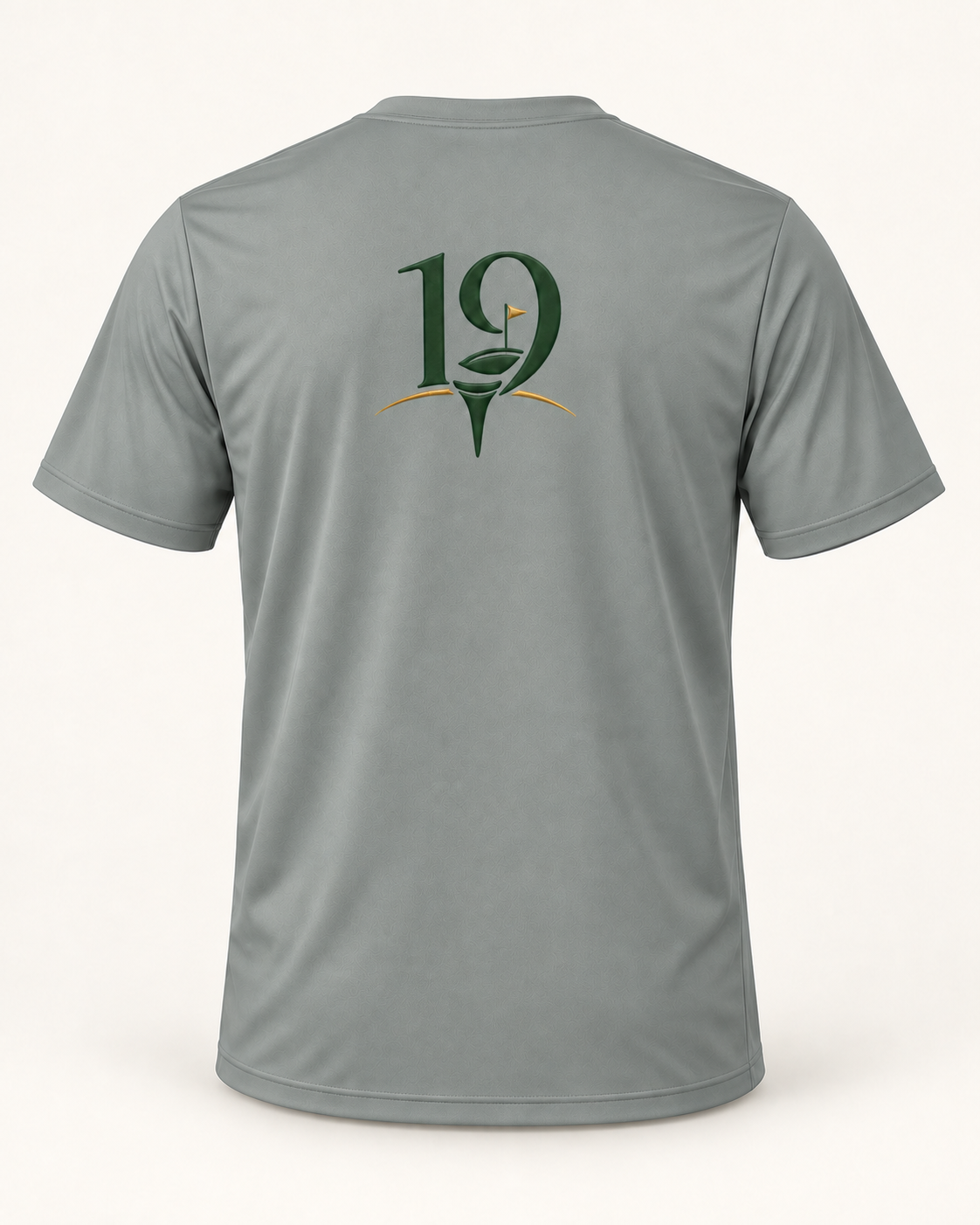 The 19th Founders Tee in Grey Concrete - back view with 19 logo
