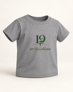 The 19th Junior Crest Tee in Granite Heather