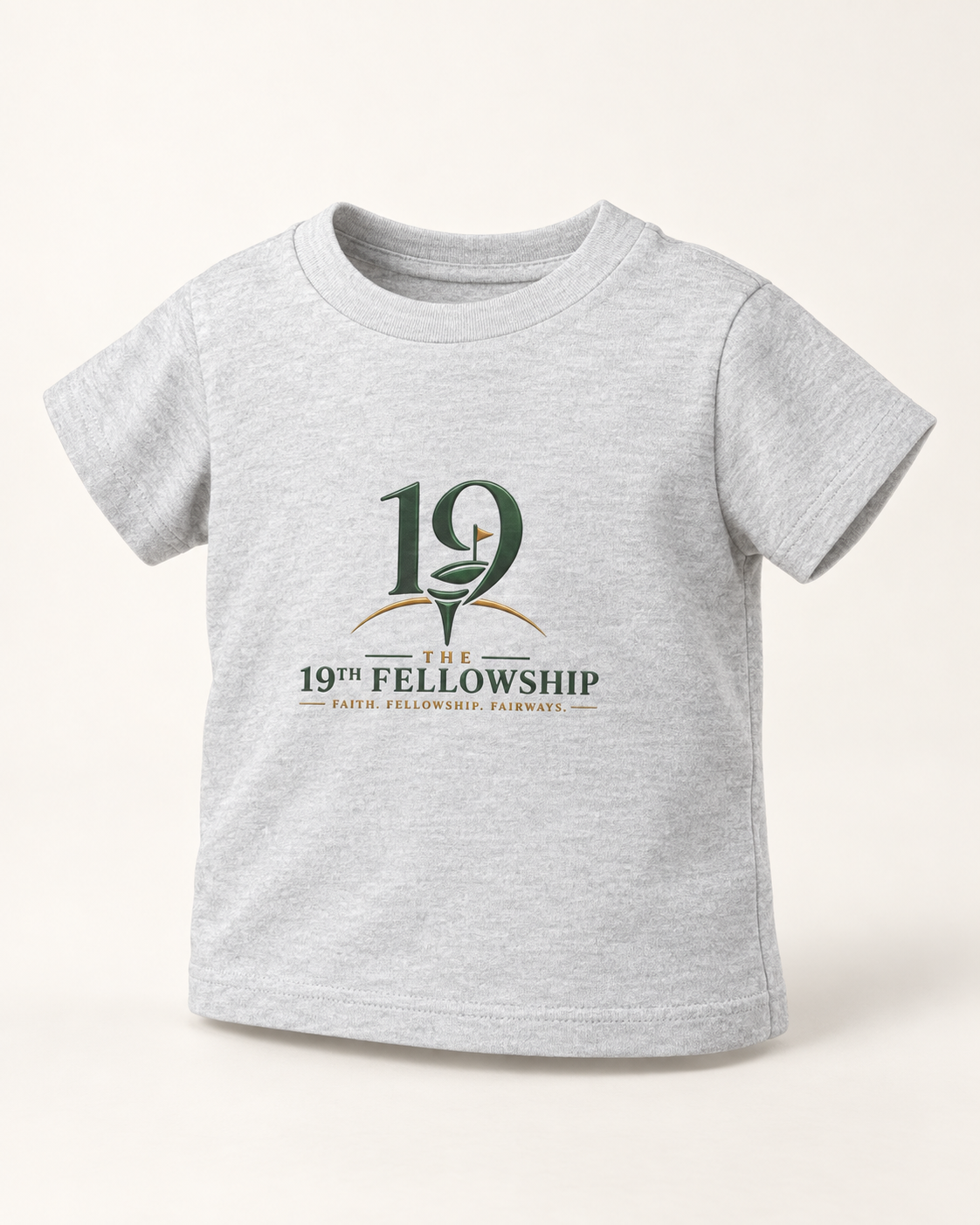 The 19th Junior Crest Tee in Heather