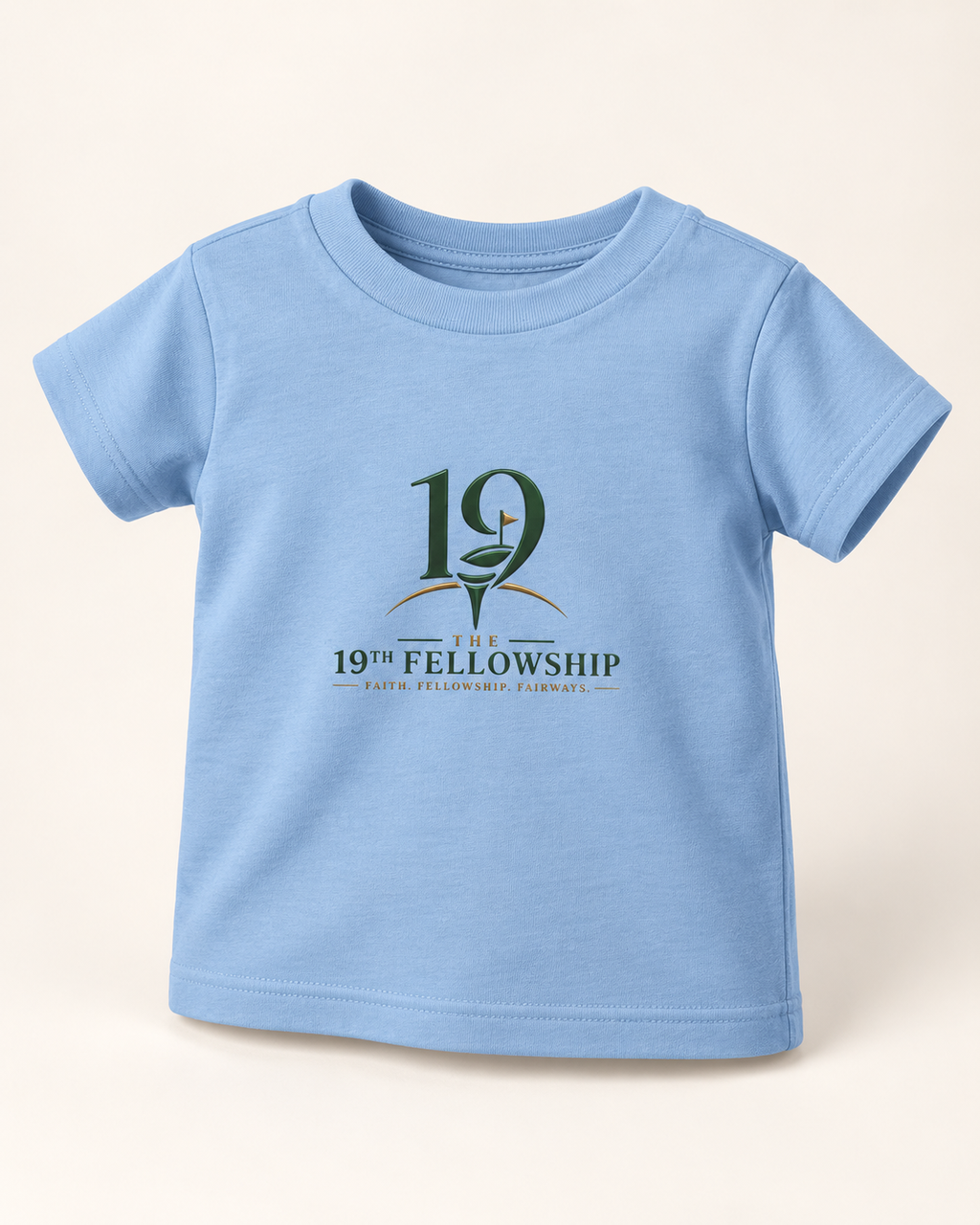 The 19th Junior Crest Tee in Light Blue