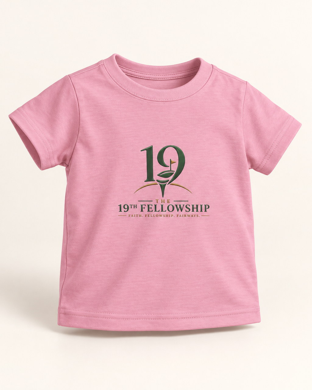The 19th Junior Crest Tee in Pink