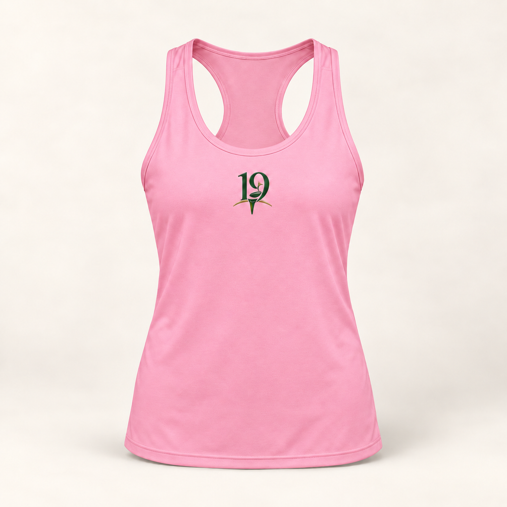 The 19th Women's Racerback Tank - Charity Pink