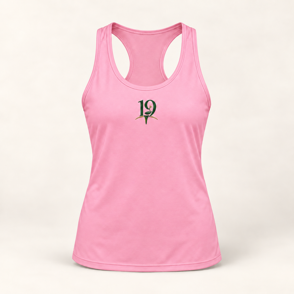 The 19th Women's Racerback Tank - Charity Pink