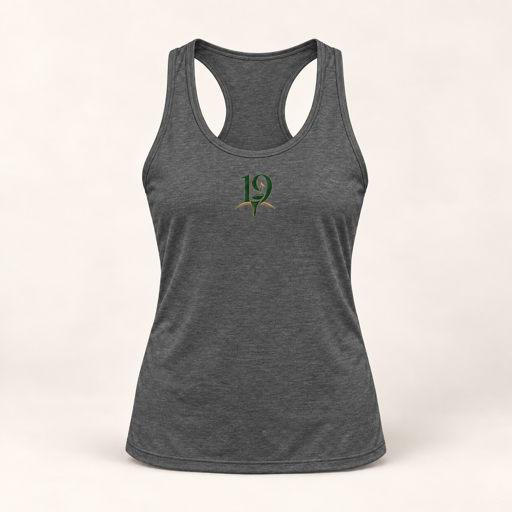 The 19th Women's Racerback Tank - Dark Grey Heather